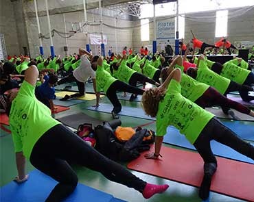El IV Pilates Solidario por AFANION bate récords de solidaridad con la asistencia de 1.100 personas