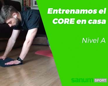 Entrena el CORE en casa con una toalla