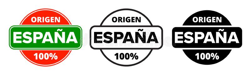 hecho-en-el-logotipo-de-españa-sello-la-etiqueta-del-producto-origen-espana-español-vector-hizo-icono-paquete-producción-153880884